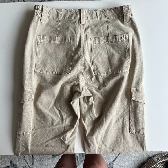 AE Stretch High-Waisted Cargo Pant in Khaki (size 8) - Picture 5 of 6